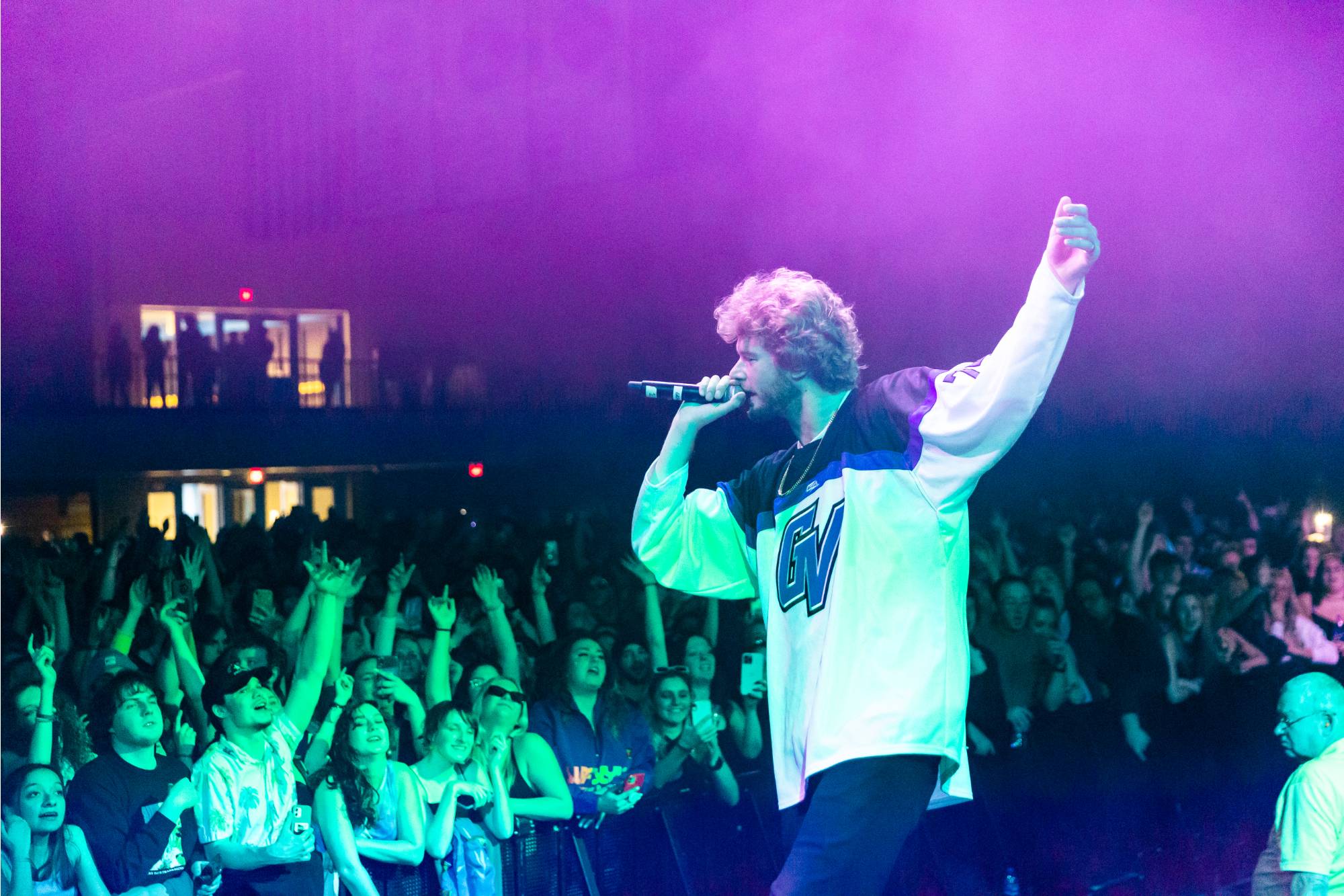Yung Gravy performing at the 2022 Spring Concert